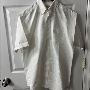 L.L. Bean White Casual Button Down Shirt